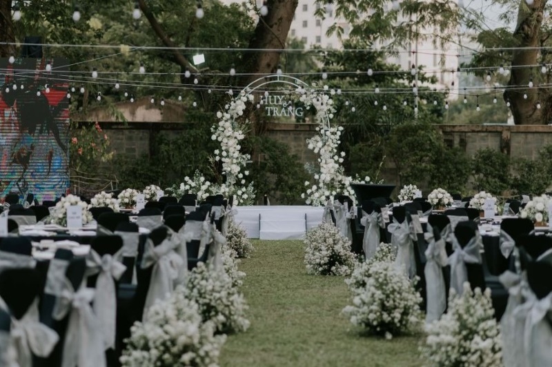 Ý tưởng trang trí tiệc cưới theo phong cách hiện đại