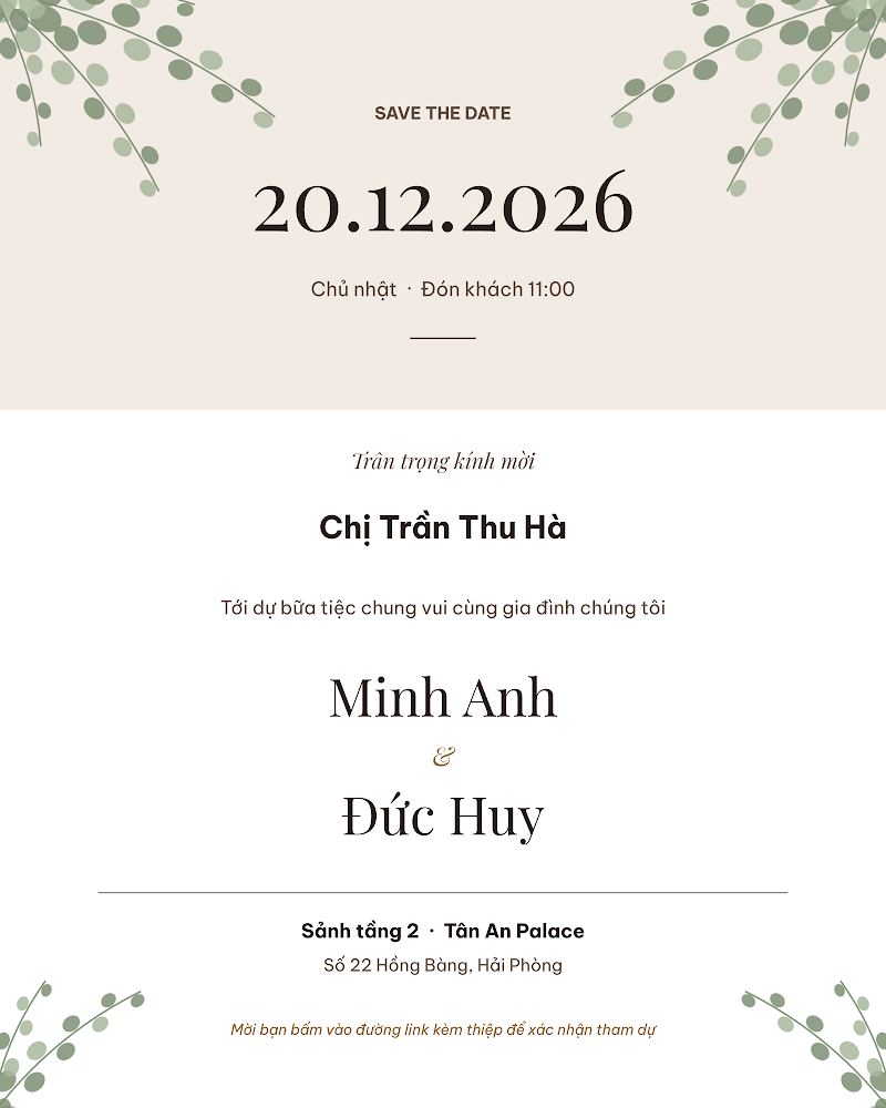 Mẫu thiệp Tinh Khôi